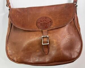 Vintage Duluth Pack Leather Brown Shell Purse Crossbody Classic